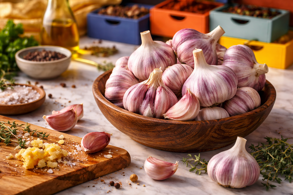 Ajo Morado Purple Stripe / Purple Stripe Garlic